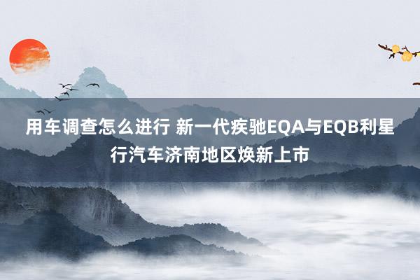 用车调查怎么进行 新一代疾驰EQA与EQB利星行汽车济南地区焕新上市