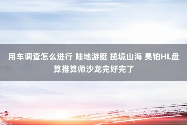 用车调查怎么进行 陆地游艇 揽境山海 昊铂HL盘算推算师沙龙完好完了