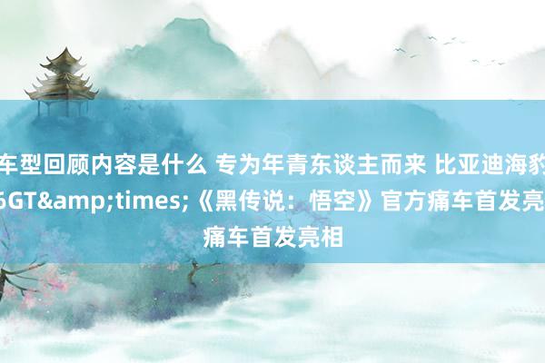 车型回顾内容是什么 专为年青东谈主而来 比亚迪海豹06GT&times;《黑传说：悟空》官方痛车首发亮相